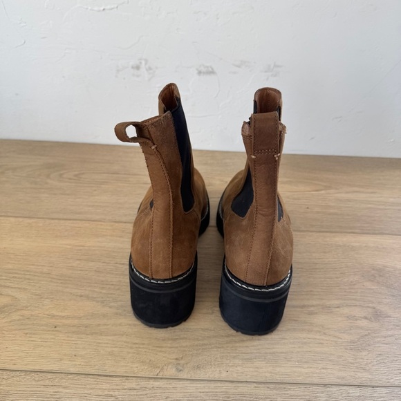 Madewell Carina Platform Chelsea Boot Sz 10, Burled Wood - Picture 5 of 7